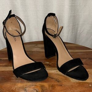 Merona Black Suede Heels